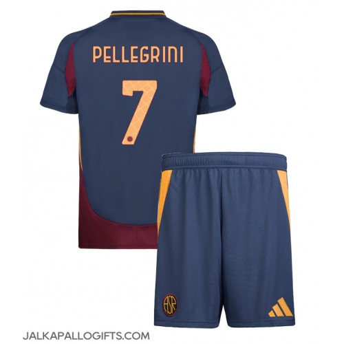 AS Roma Lorenzo Pellegrini #7 Kolmas Peliasu Lasten 2024-25 Lyhythihainen (+ Lyhyet housut)